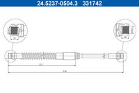 ATE 24.5237-0504.3 - Tubo flexible de frenos