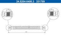 ATE 24.5204-0400.3 - Tubo flexible de frenos