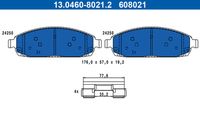 ATE 13.0460-8021.2 - Juego de pastillas de freno