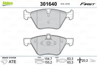 VALEO 301640 - Juego de pastillas de freno