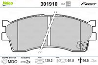 VALEO 301910 - Juego de pastillas de freno