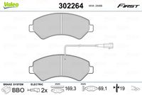 VALEO 302264 - Juego de pastillas de freno