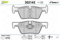 VALEO 302142 - Juego de pastillas de freno