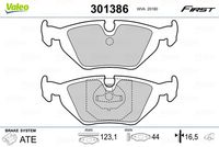 VALEO 301386 - Juego de pastillas de freno