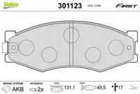 VALEO 301123 - Juego de pastillas de freno