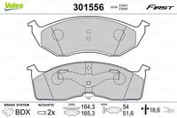 VALEO 301556 - Juego de pastillas de freno