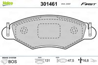 VALEO 301461 - Juego de pastillas de freno