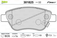 VALEO 301825 - Juego de pastillas de freno