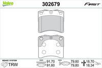 VALEO 302679 - Juego de pastillas de freno