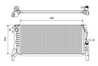 VALEO 701422 - Radiador, refrigeración del motor