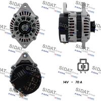 SIDAT A12VA0525A2 - Alternador