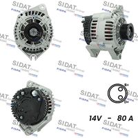 SIDAT A12VA0800 - Alternador