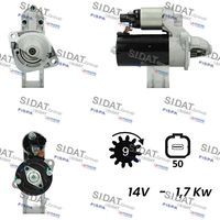 SIDAT S12BH0327A2 - Motor de arranque