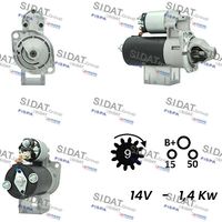 SIDAT S12BH0341A2 - Motor de arranque