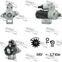 SIDAT S12BH0350A2 - Motor de arranque