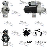 SIDAT S12BH0427A2 - Motor de arranque