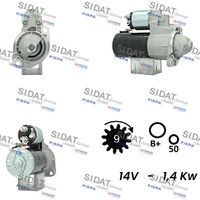 SIDAT S12BH0693A2 - Motor de arranque