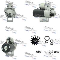 SIDAT S12BH0743A2 - Motor de arranque