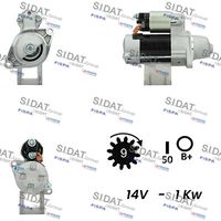 SIDAT S12DE0122A2 - Motor de arranque