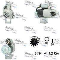 SIDAT S12MH0553A2 - Motor de arranque