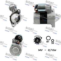 SIDAT S12VA0040A2 - Motor de arranque