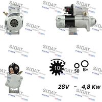 SIDAT S24DE0002A2 - Motor de arranque