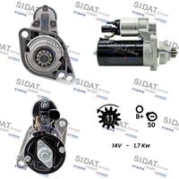 SIDAT S12BH0117 - Motor de arranque