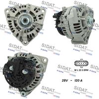 SIDAT A24BH0122 - Alternador