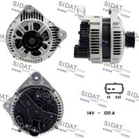 SIDAT A12VA0333 - Alternador