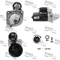 SIDAT S12BH0792A2 - Motor de arranque