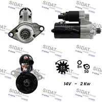 SIDAT S12BH0177 - Motor de arranque