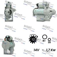 SIDAT S12BH0432 - Motor de arranque