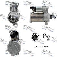 SIDAT S12BH0929 - Motor de arranque