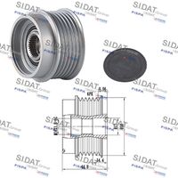 SIDAT 455301 - Rueda libre alternador