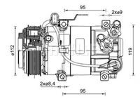 BV PSH 090.155.082.310 - Compresor, aire acondicionado