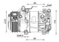 BV PSH 090.155.083.310 - Compresor, aire acondicionado