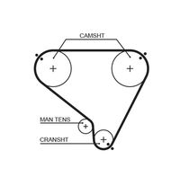 GATES T104RB - Correa dentada