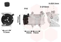 VAN WEZEL 0200K185 - Compresor, aire acondicionado