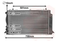 VAN WEZEL 03002089 - Radiador, refrigeración del motor