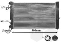 VAN WEZEL 03002123 - Radiador, refrigeración del motor