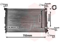 VAN WEZEL 03002125 - Radiador, refrigeración del motor