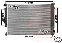 VAN WEZEL 03002139 - Radiador, refrigeración del motor