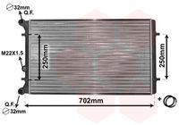 VAN WEZEL 03002155 - Radiador, refrigeración del motor