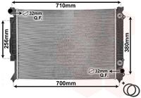 VAN WEZEL 03002157 - Radiador, refrigeración del motor