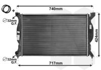 VAN WEZEL 03002201 - Radiador, refrigeración del motor