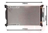 VAN WEZEL 03002202 - Radiador, refrigeración del motor