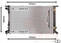 VAN WEZEL 03002293 - Radiador, refrigeración del motor