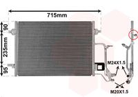 VAN WEZEL 03005116 - Condensador, aire acondicionado