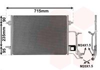 VAN WEZEL 03005140 - Condensador, aire acondicionado