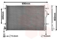 VAN WEZEL 03005194 - Condensador, aire acondicionado